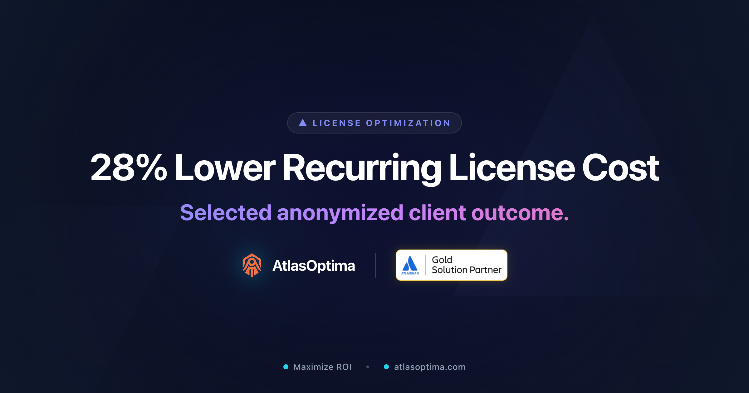 Atlassian license optimization case study: 28 percent lower recurring license cost